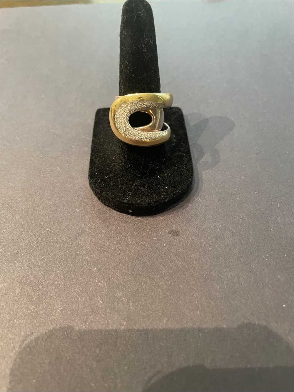 Ippolita Chimera Cherish ring with pave diamonds